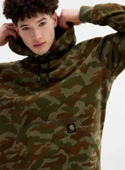Camouflage print hoodie