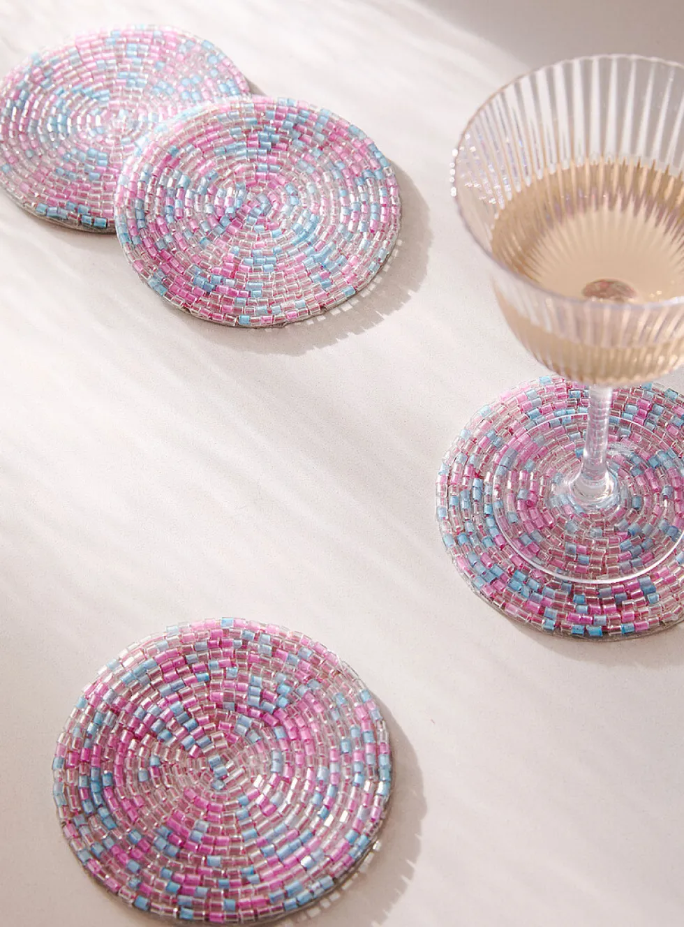 Candy beads coasters