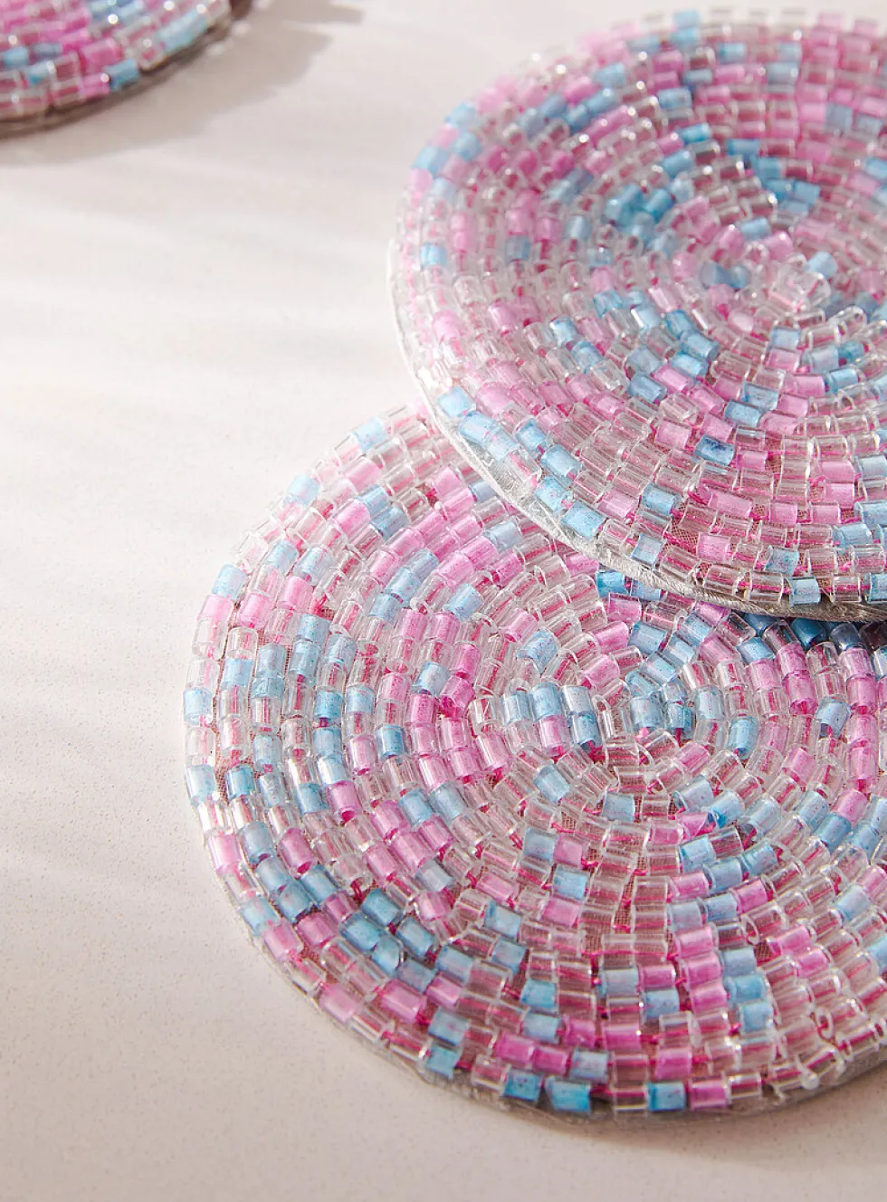 Candy beads coasters