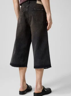 Capri paint splatters jean Bermuda short
