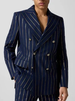 Captain double-breasted gilded stripes jacket