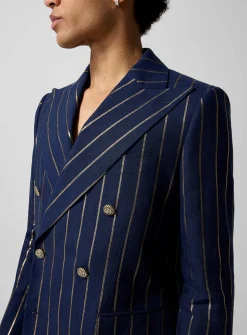 Captain double-breasted gilded stripes jacket