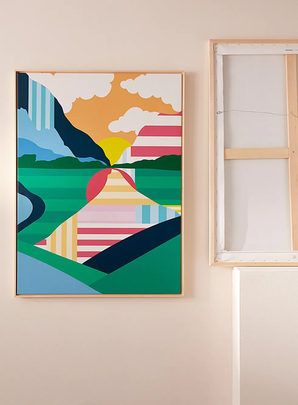 Captivating lake art print