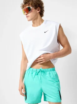 Cargo-pocket swim trunk