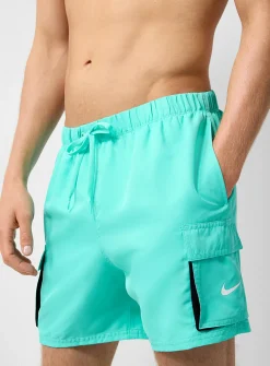 Cargo-pocket swim trunk