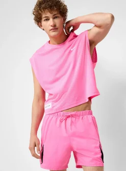 Cargo-pocket swim trunk