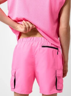 Cargo-pocket swim trunk