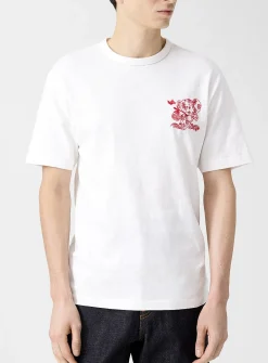 Cartoon animals embroidered T-shirt