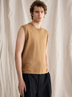 Cashmere-blend knit tank