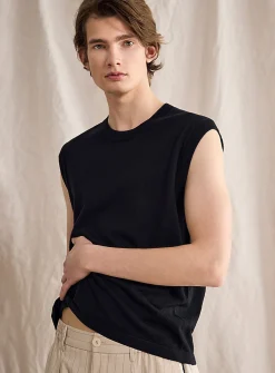 Cashmere-blend knit tank