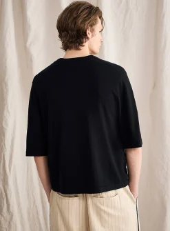 Cashmere-blend short-sleeve cardigan