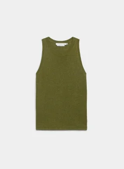 Casual linen-blend sweater vest