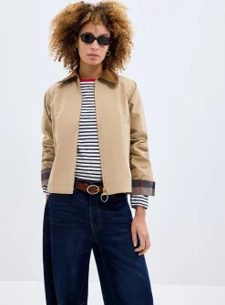 Catlin tartan underside cropped jacket