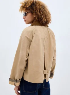 Catlin tartan underside cropped jacket