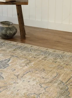 Cayman antique medallion handcrafted rug