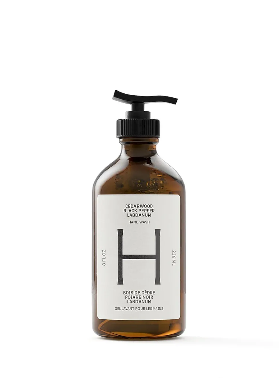 Cedar, black pepper, and labdanum hand soap