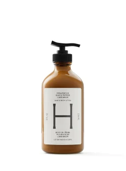 Cedar, black pepper and labdanum hand and body lotion