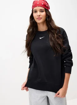 Central logo drop-shoulder sweatshirt