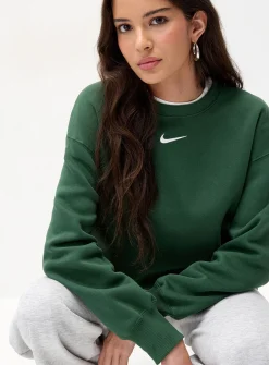Central logo drop-shoulder sweatshirt