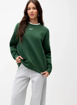 Central logo drop-shoulder sweatshirt