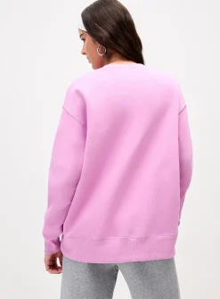 Central logo drop-shoulder sweatshirt