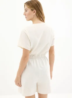 Centre cutout cotton romper