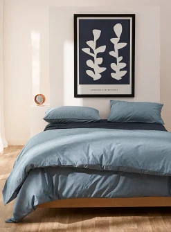 Chambray duvet cover set