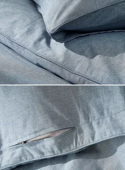 Chambray duvet cover set