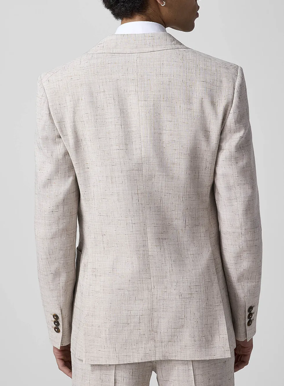 Chambray-effect patch pockets jacket