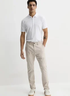 Chambray-like stretch pant