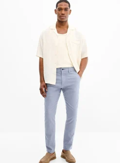 Chambray-like stretch pant