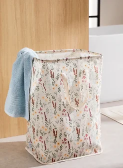 Charming flowers laundry basket