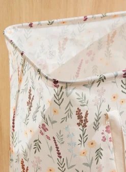 Charming flowers laundry basket