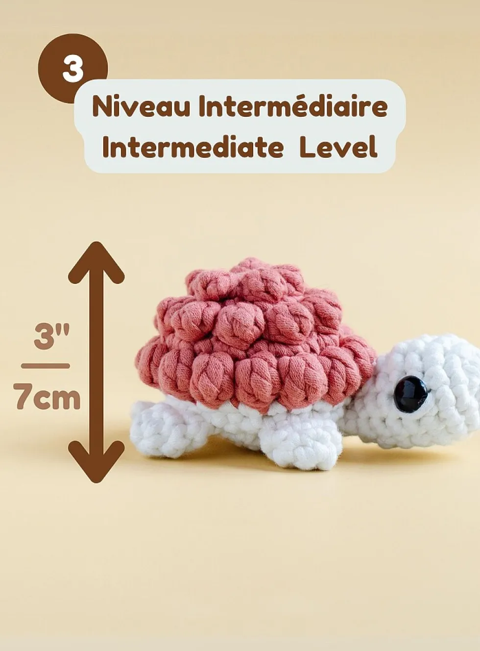 Charming turtle crochet kit