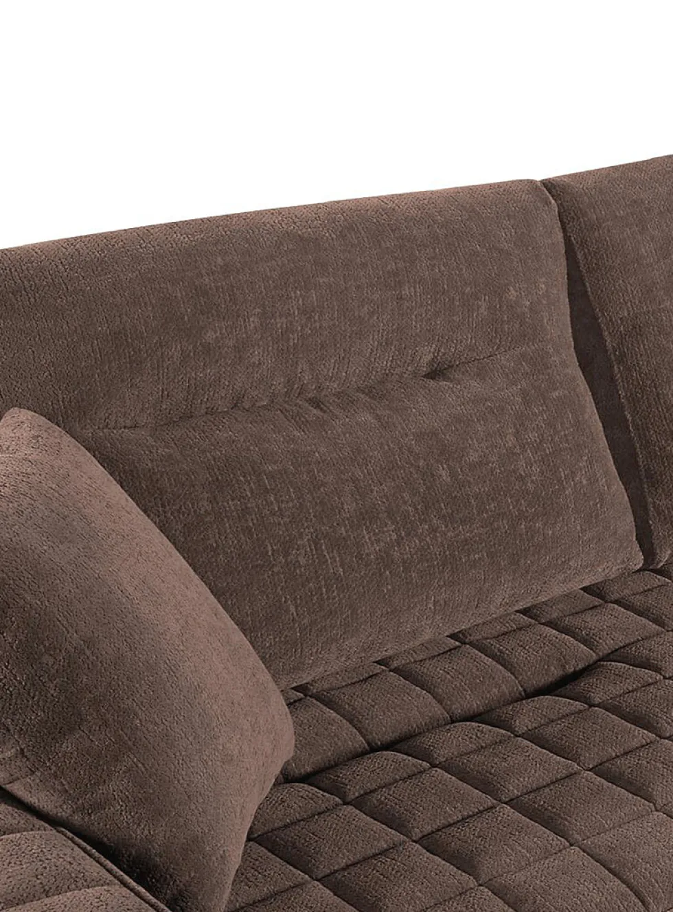 Checkered topstitching high-density foam 3 seater sofa