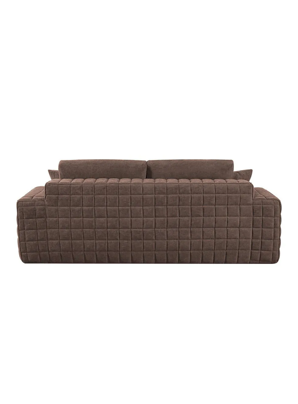 Checkered topstitching high-density foam 3 seater sofa