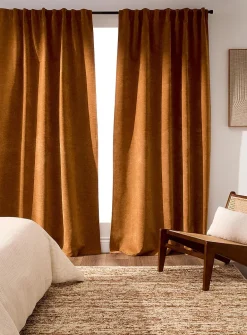 Chenille blackout curtain