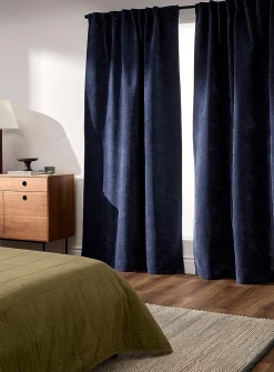 Chenille blackout curtain