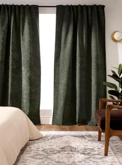 Chenille blackout curtain