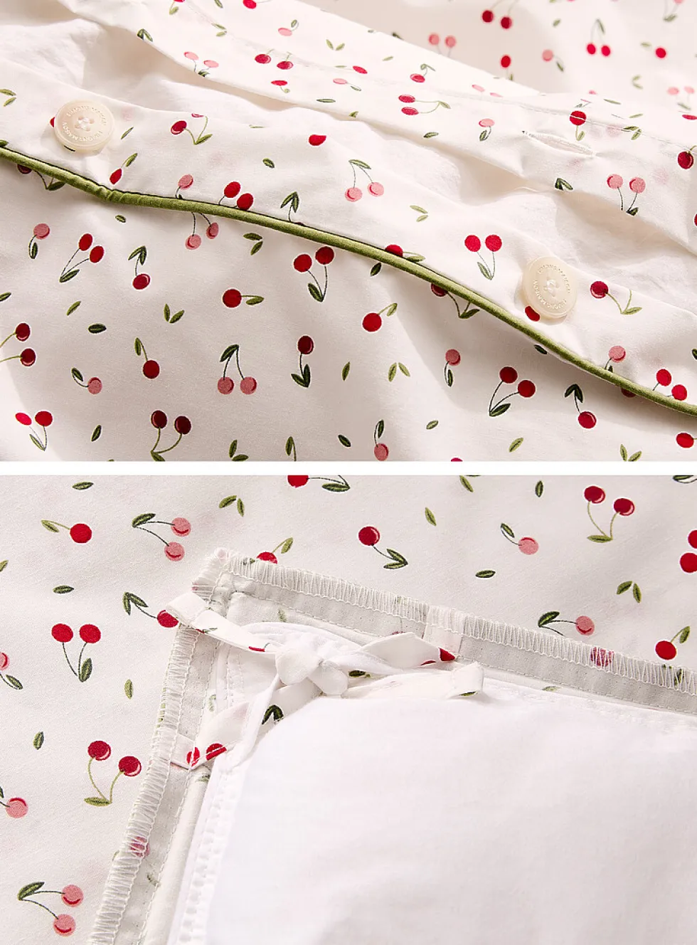 Cherries duvet cover set