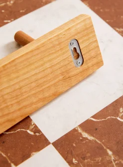 Cherry pegs wall-mounted coat rack