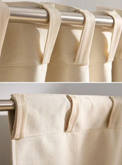 Chevron pattern blackout curtain