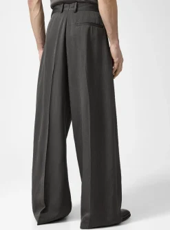 Chevron stripes wide-leg pant