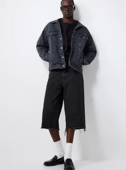 Chevron weft Trucker jacket