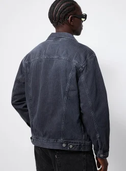Chevron weft Trucker jacket