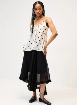 Chiffon babydoll cami