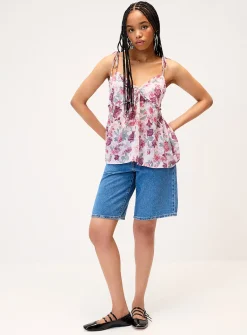 Chiffon babydoll cami