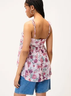 Chiffon babydoll cami