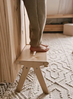 Children's small wooden step stool