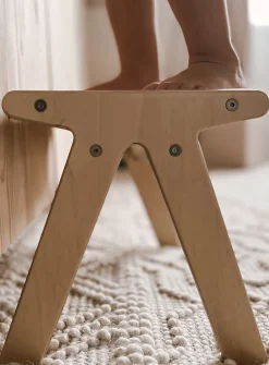 Children's small wooden step stool